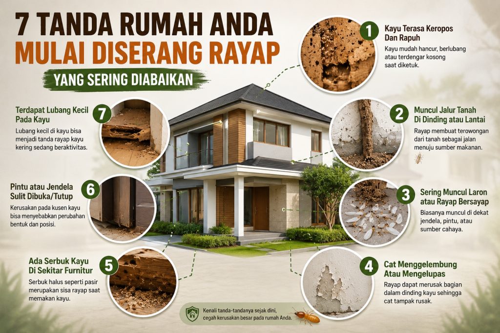 7 Tanda Rumah Diserang Rayap