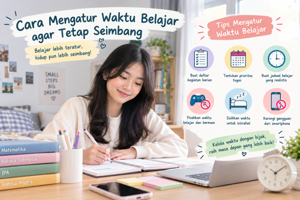 Cara mengatur waktu belajar agar tetap seimbang