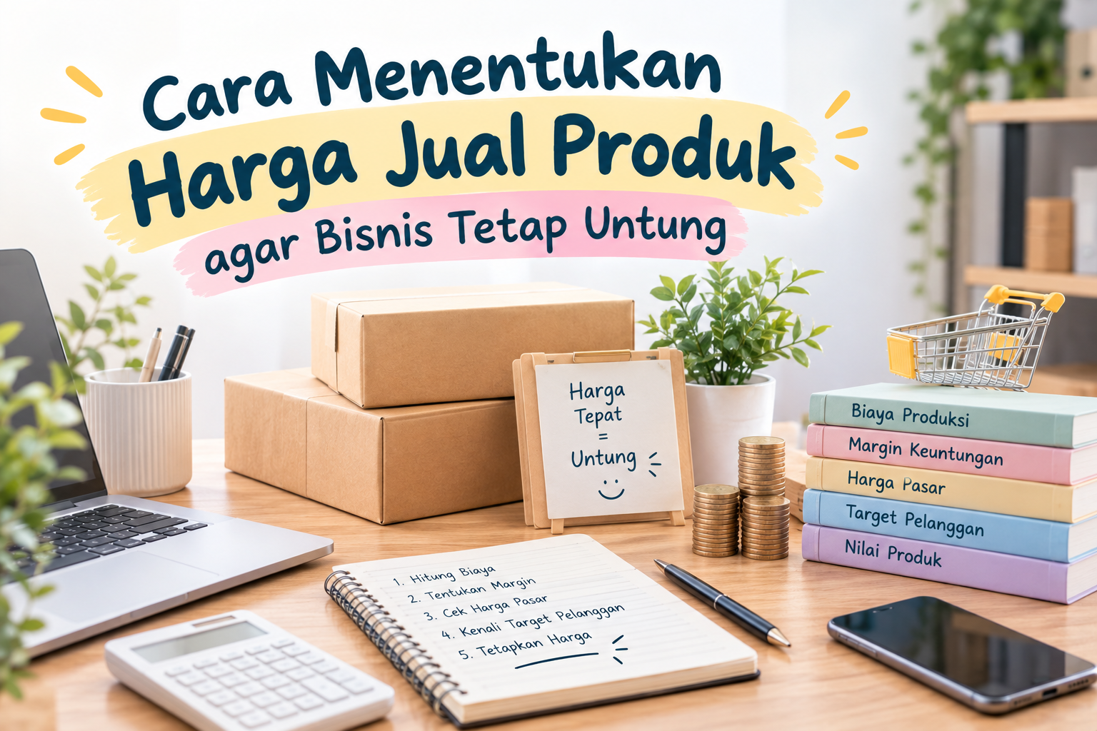 Cara menentukan harga jual produk agar bisnis tetap untung