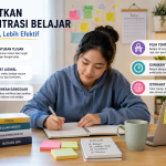 Ilustrasi cara meningkatkan konsentrasi belajar agar lebih fokus